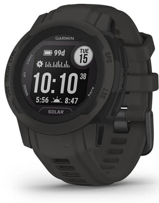 Garmin Garmin Instinct 2s Solar 010-02564-00  010-02564-00 электронные мужские часы  циферблат, браслет силикон — вид спереди